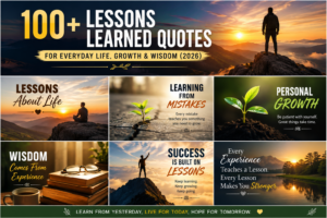 100+ Lessons Learned Quotes for Everyday Life, Growth & Wisdom (2026)